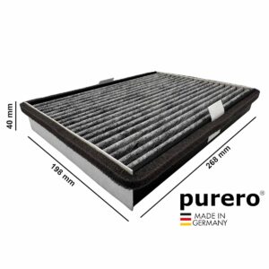 PURERO Aktivkohlefilter Ersatzfilter für Miele DKF 36-P Typ Active Air Clean Filter Umluft Hauben Alternative